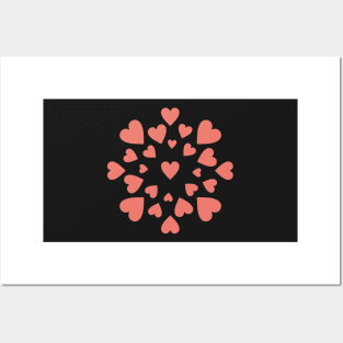 Super Cute Pink Love Hearts Posters and Art